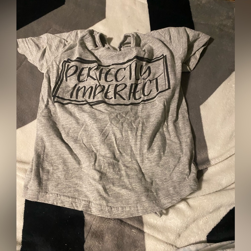 Perfectly imperfect gray shirt